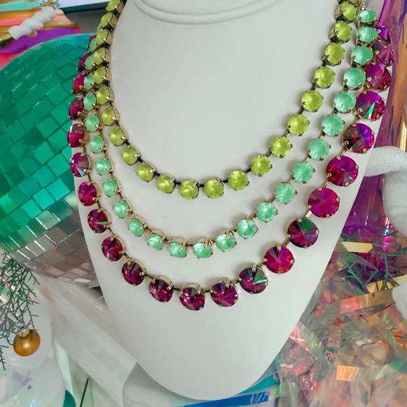 NWT : Sofia Necklace - Dark Rose Glimmer | TOVA - Picture 3 of 4